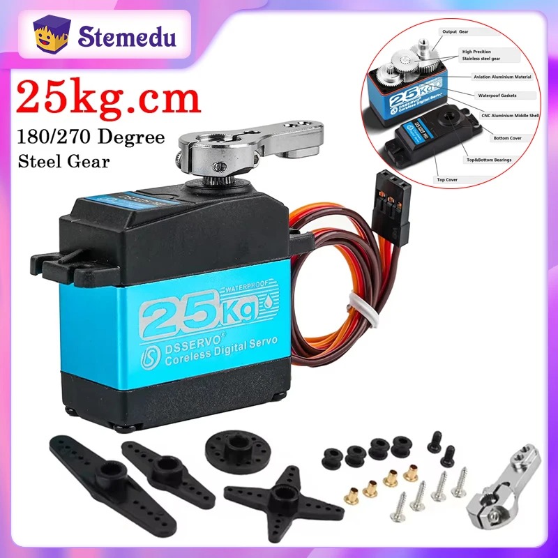 Robot Arm Motor - DS3225 Pro 25kg Coreless Digital Servo