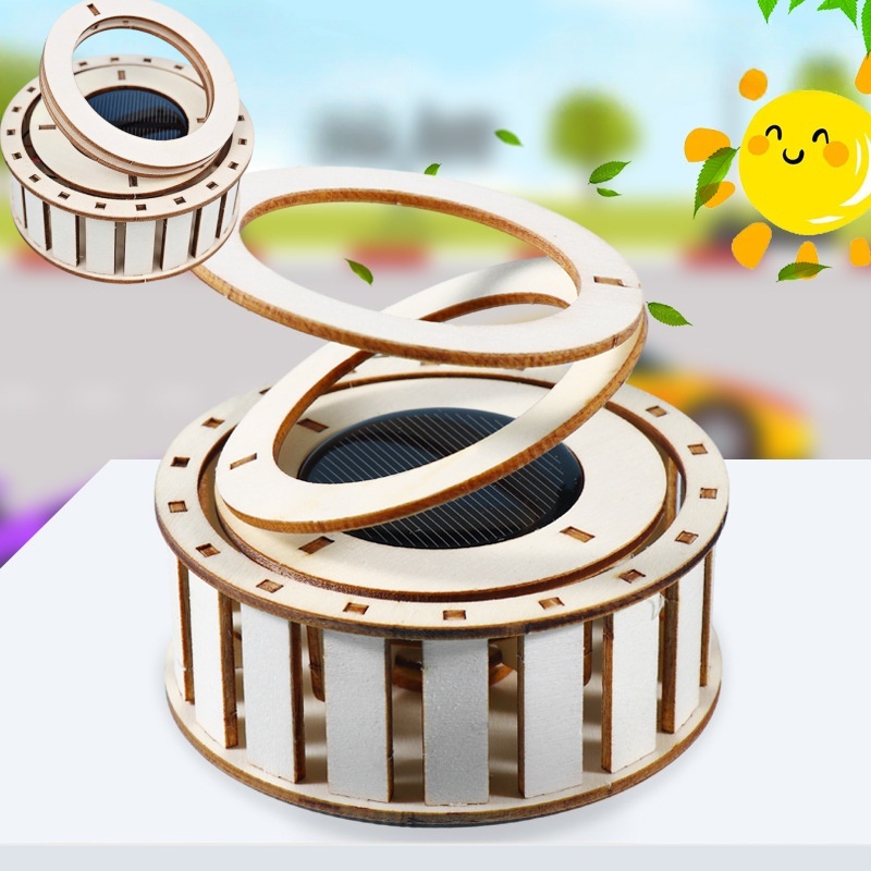 1 PCS DIY Solar Double Ring Ma - Science Toys Diy recension och pris