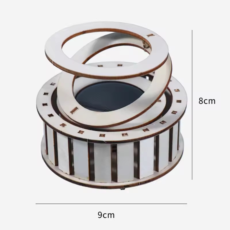 1 PCS DIY Solar Double Ring Ma - Science Toys Diy recension och pris