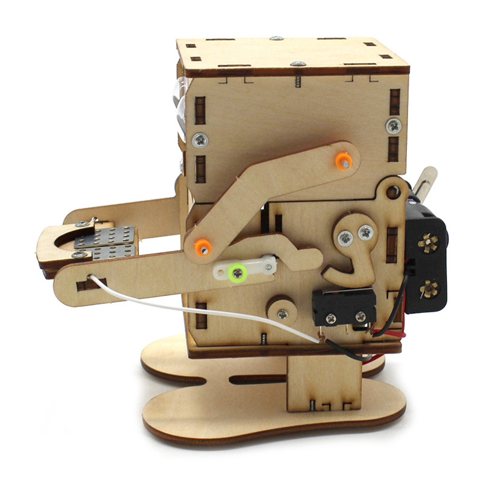 Robot Eating Coin Wood DIY Mod - Science Project Kit recension och pris