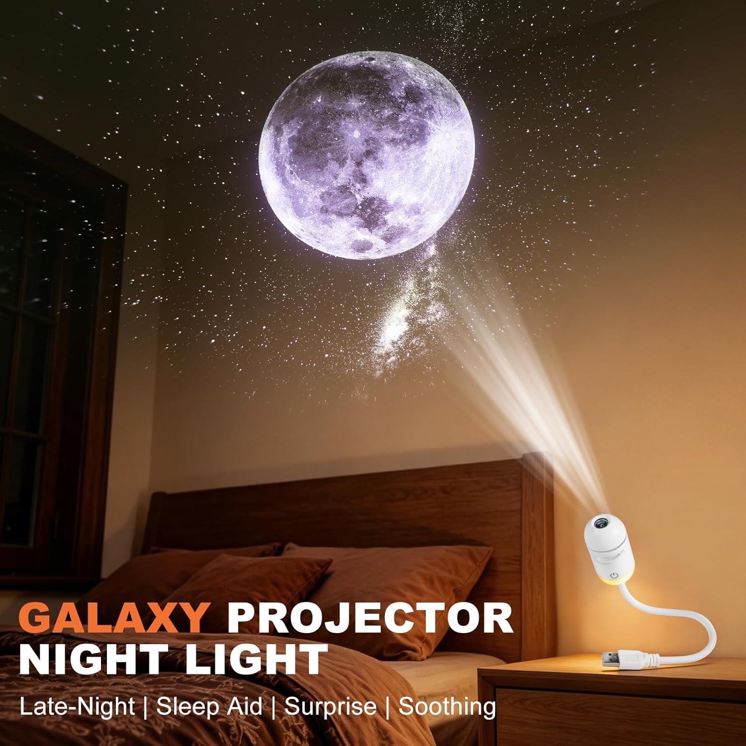 Galaxy Projector Night Light,  - Planetarium Projector Home recension och pris
