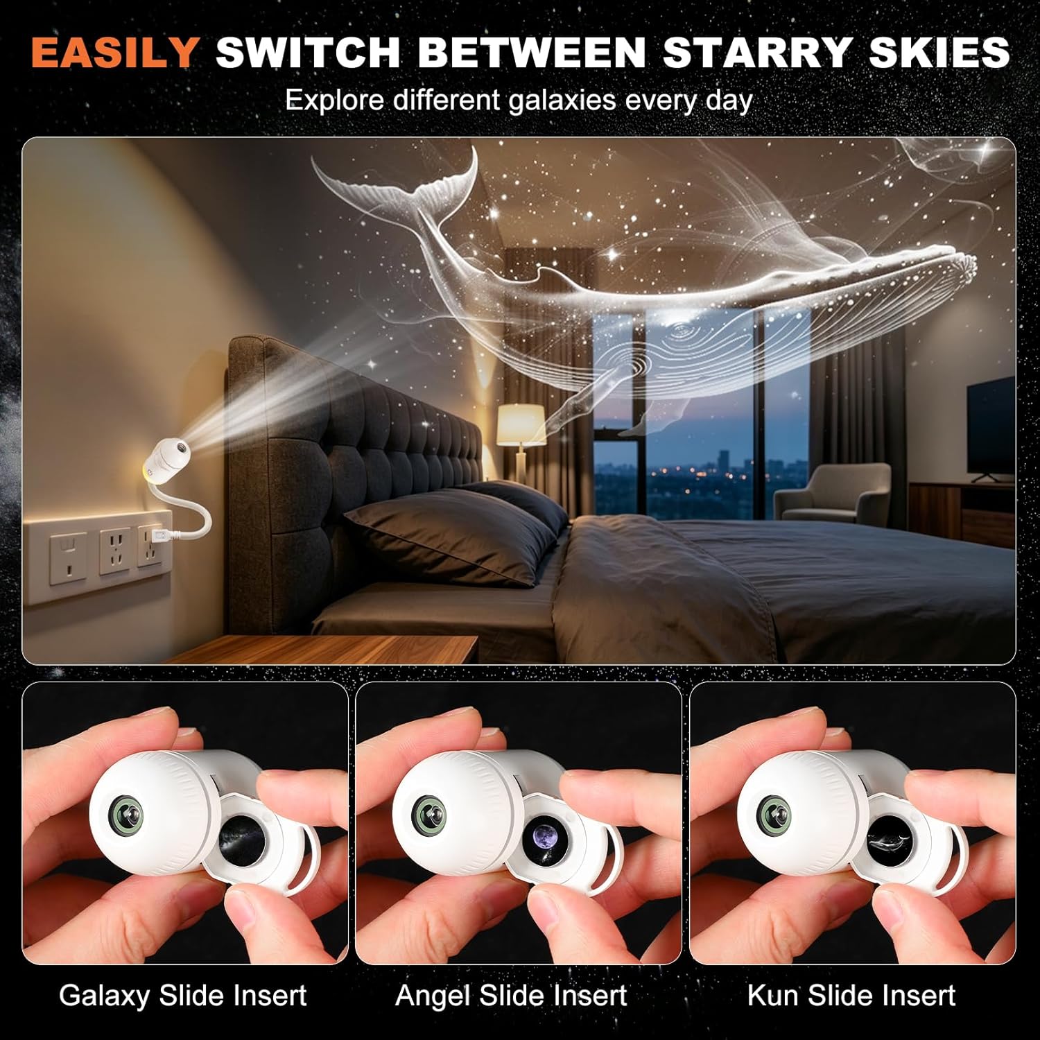 Galaxy Projector Night Light,  - Planetarium Projector Home recension och pris