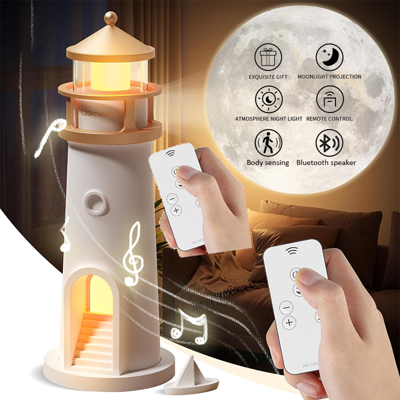 Lighthouse Ambient Light Moon  - Planetarium Projector Home recension och pris