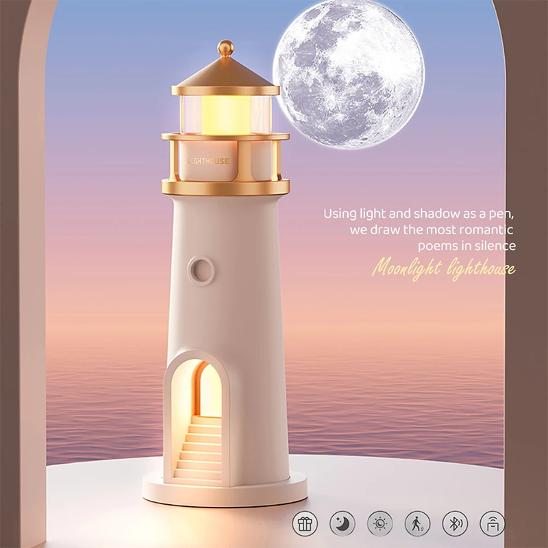 Lighthouse Ambient Light Moon  - Planetarium Projector Home recension och pris