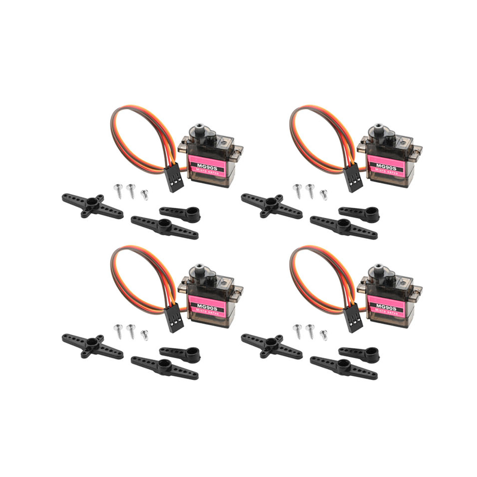 4pcs Micro Servo Metal Gear 90 - Robot Arm Motor recension och pris