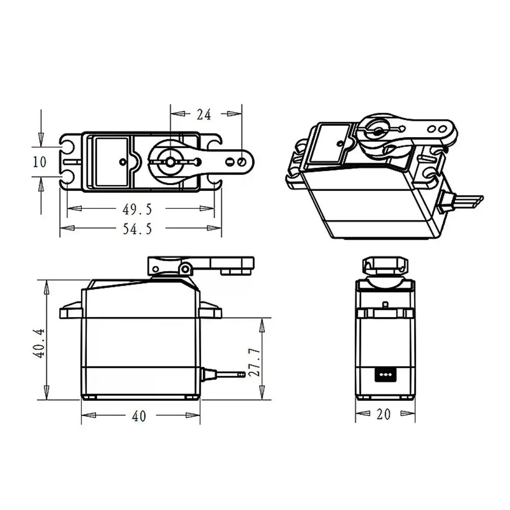 DS3225 Pro 25kg Coreless Digit - Robot Arm Motor recension och pris