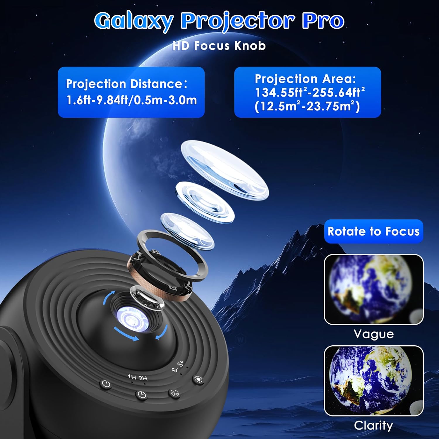 Star Projector Galaxy Pro Nigh - Planetarium Projector Home recension och pris