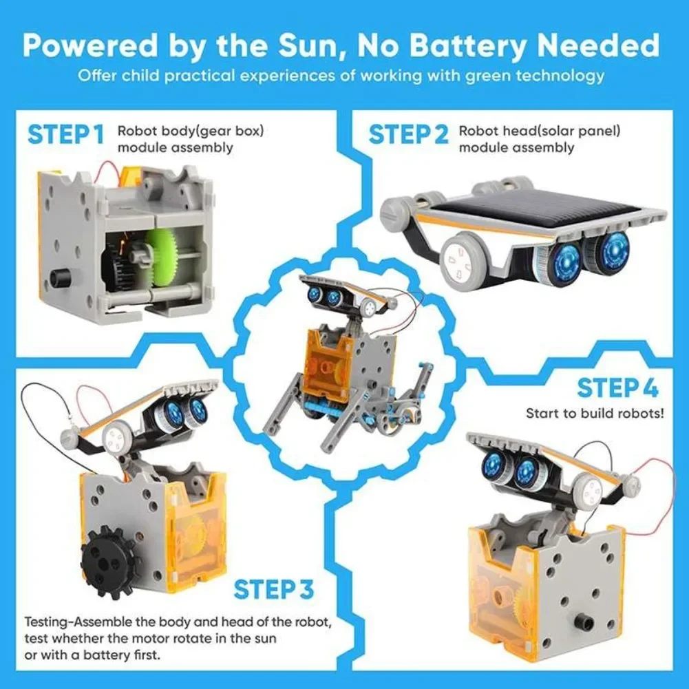 13 in 1 Solar Powered Robot Sc - Science Toys Diy recension och pris